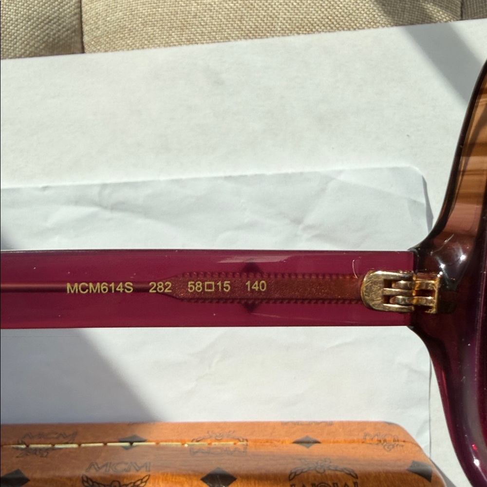 MCM NWT Authentic Women's Oversized Acetate Frame Sunglasses - Picture 11 of 13